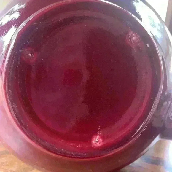 Vintage Red Wing Pottery Maroon Normandy Tea Pot - Picture 15 of 16